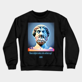 Aristotle Quote Crewneck Sweatshirt